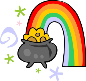 rainbow and pot of gold